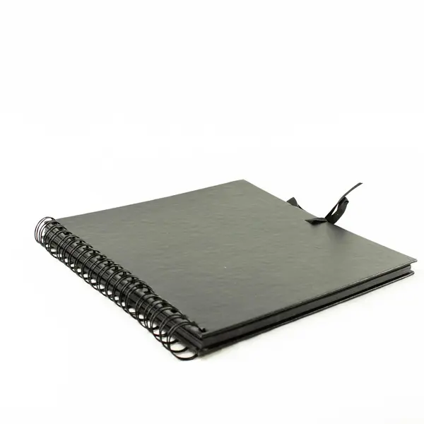 Black Spiral Scrapbook Album 10x10 – Photo Memory Craft Journal