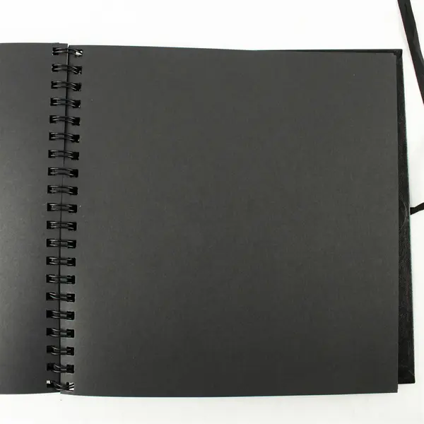 Black Spiral Scrapbook Album 10x10 – Photo Memory Craft Journal