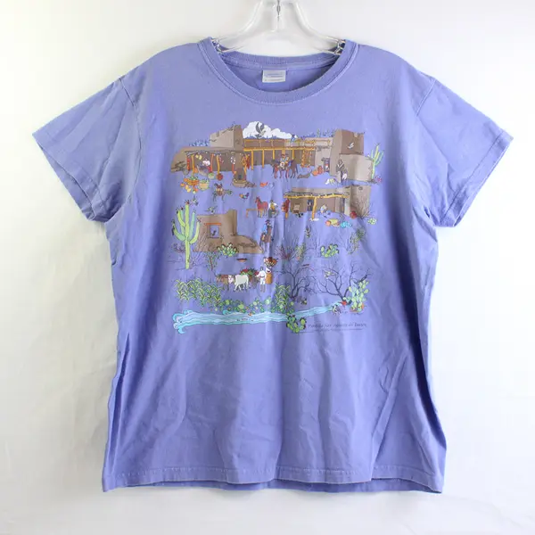 Gildan Presidio San Agustín del Tucsón Museum Lavender T-Shirt Women's Large
