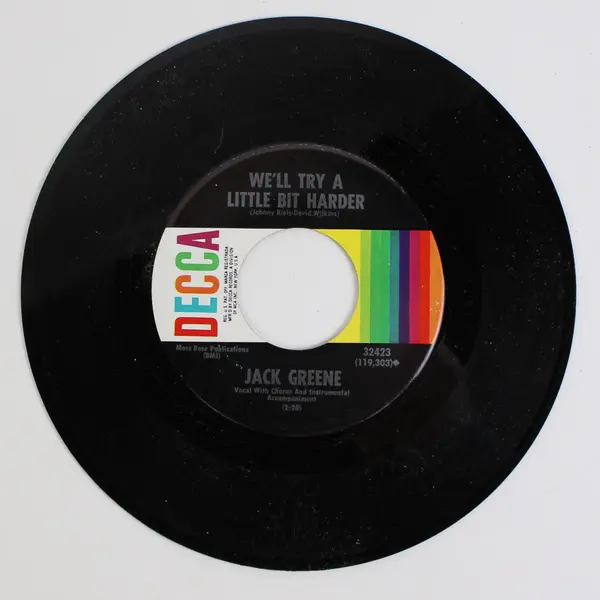 Jack Greene: Until My Dreams Come True/ We'll Try A Little Bit Harder Record