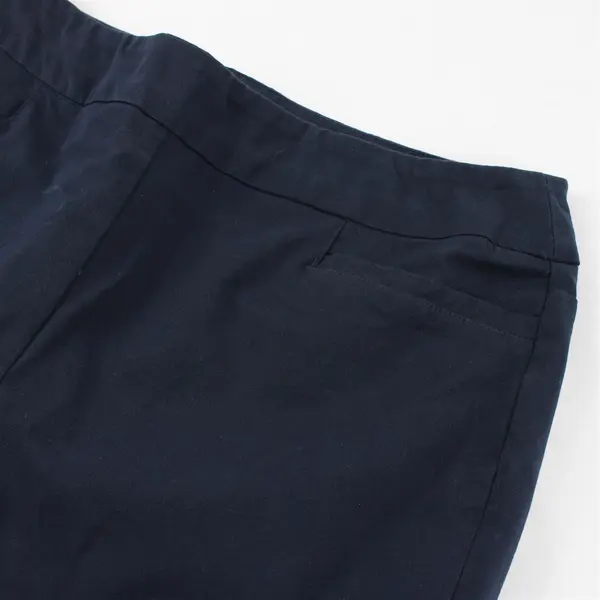 Soft Surroundings Navy Blue Tapered-Leg Pull-On Dress Pants Women's Large