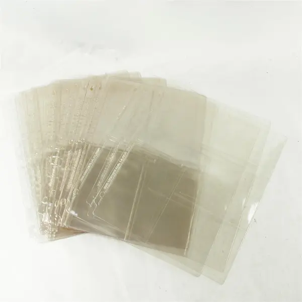 33 Clear Plastic Photo Album Sleeves Empty Protective Pages
