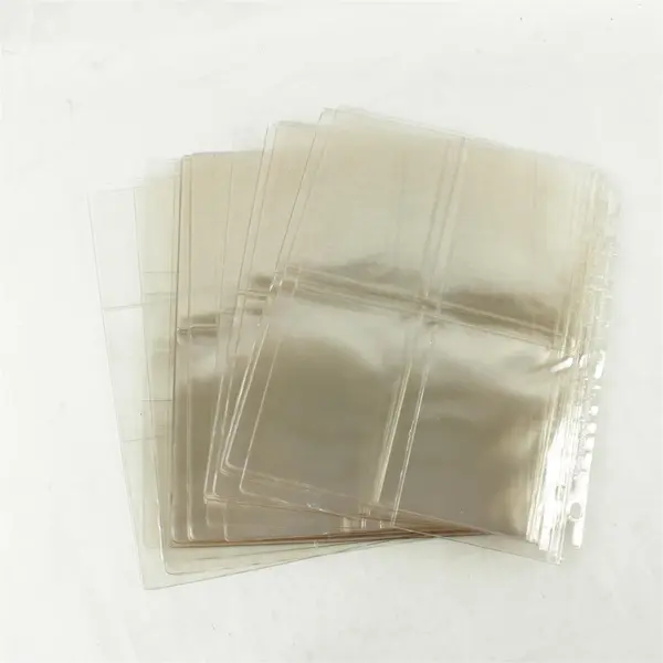 33 Clear Plastic Photo Album Sleeves Empty Protective Pages