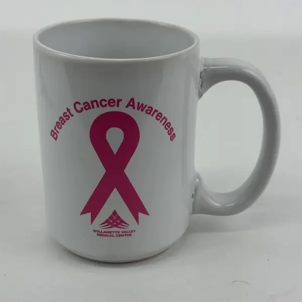 Pink Ribbon Willamette Valley Medical Center Breast Cancer Awareness Mug