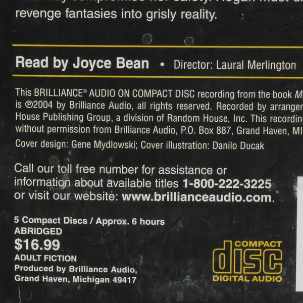 Murder List By Julie Garwood Read By Joyce Bean (Audio Book, CDs, 5 Disc)