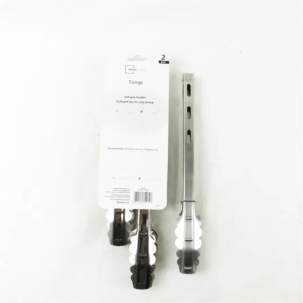 Lot of 3 Stainless Steel Tongs Kitchen Tools