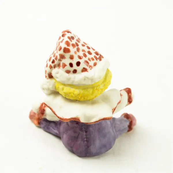 Vintage Clown Figurine Purple Outfit Collectible 3x2x3