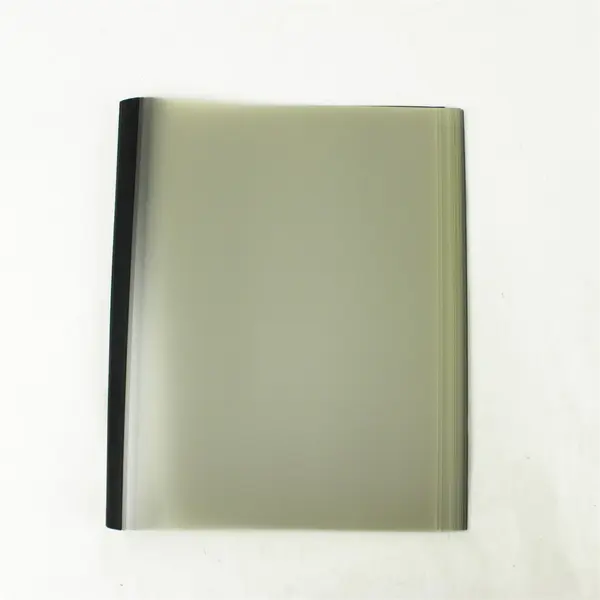 Lot of 10 Clear Front Report Protectors Black Spine Letter Size