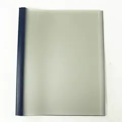 Lot of 10 Clear Front Report Protectors Blue Spine Letter Size