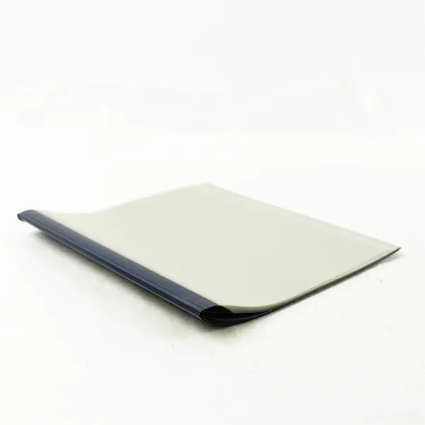 Lot of 10 Clear Front Report Protectors Blue Spine Letter Size