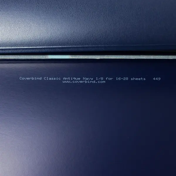 Lot of 10 Clear Front Report Protectors Blue Spine Letter Size