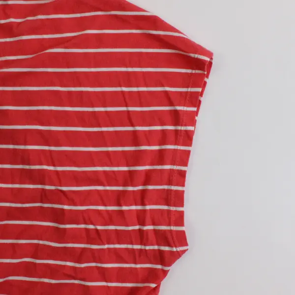 Chico's Coral Pink and White Striped T-Shirt Women's Size 3