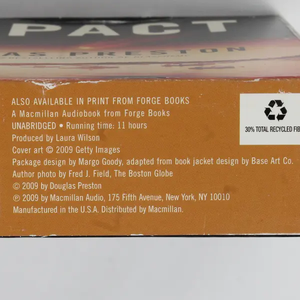 Impact By Douglas Preston Read By Scott Sowers (Audio Book, CDs, 9 Disc)