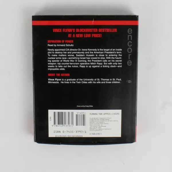Separation Of Power By Vince Flynn Read By Armand Schultz ( CDs, 5 Disc)
