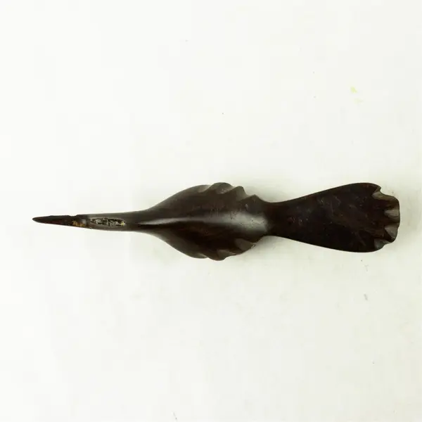 Handcrafted Mexican Folk Art Road Runner Wooden Figure Broken Head Piece