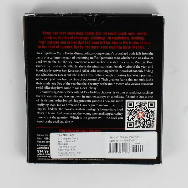 The 9th Girl By Tami Hoag Read By David Colacci (Audio Book, CDs, 6 Disc)