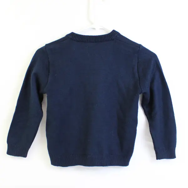 Flores Navy Blue Button-Front Cardigan Girls' Size 6