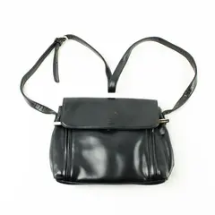 Evan-Picone Black Leather Handbag Purse