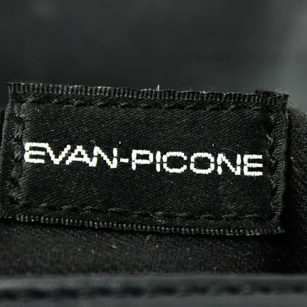 Evan-Picone Black Leather Handbag Purse