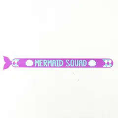Mermaid Squad Purple Slap Bracelet Ruler