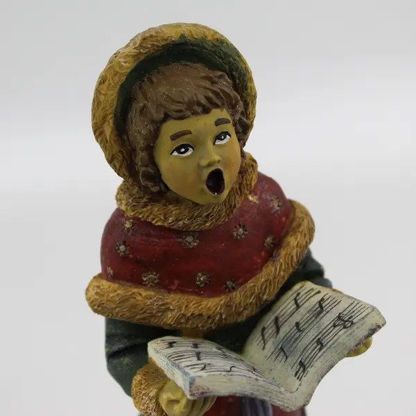 10" Ceramic Windsor Collection Female Christmas Caroler Figure Statue
