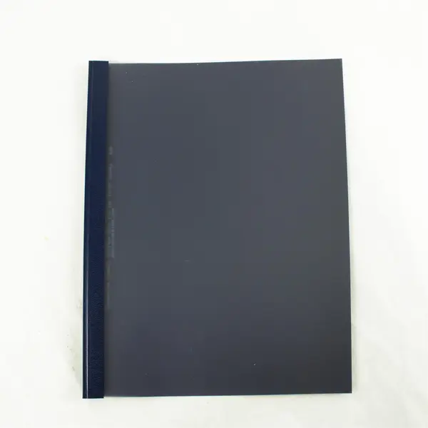 Set of 5 Blue Spine Clear Front Report Protectors 11x9 Used