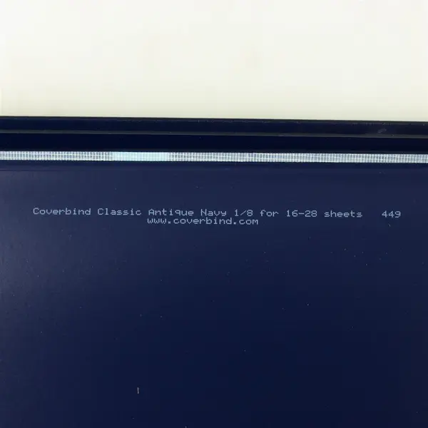 Set of 5 Blue Spine Clear Front Report Protectors 11x9 Used