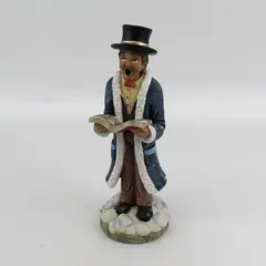 12.5" Windsor Collection Ceramic Male Christmas Caroler Figure Statue