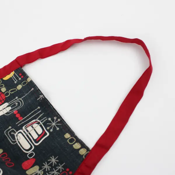 Handmade Retro Mid-Century Atomic Pattern Apron One Size FLAWED