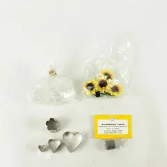Lot of Crafting Supplies Scrapbooking Embellishments Sunflower-Magnets