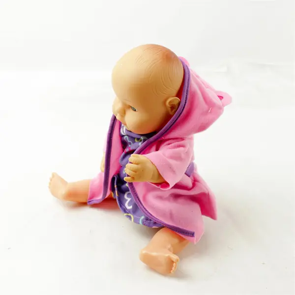 Baby Doll 11in Pink Bathrobe Purple Pajamas Pre-Owned Good Condition