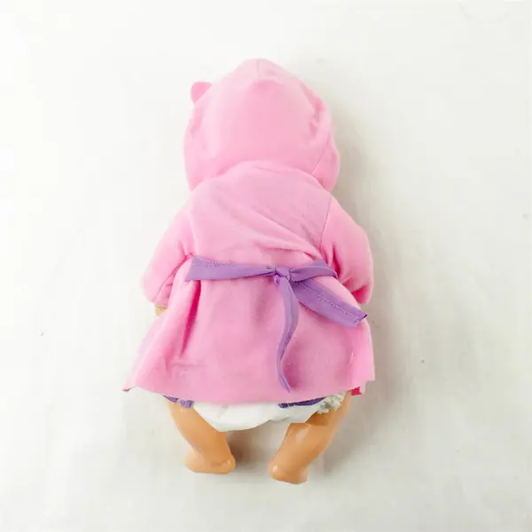 Baby Doll 11in Pink Bathrobe Purple Pajamas Pre-Owned Good Condition