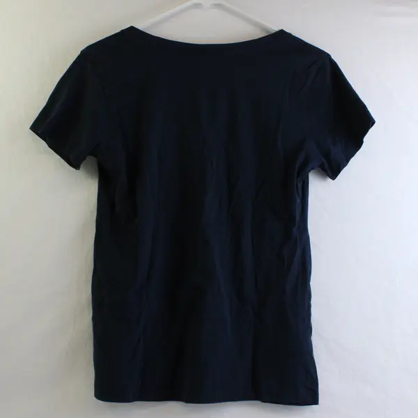 Next Level Navy Blue Funny Hiking-Themed V-Neck T-Shirt Women's Large
