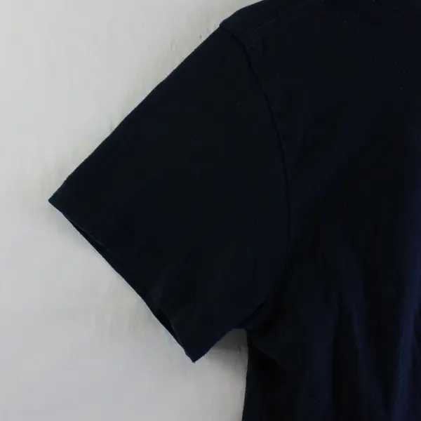 Next Level Navy Blue Funny Hiking-Themed V-Neck T-Shirt Women's Large