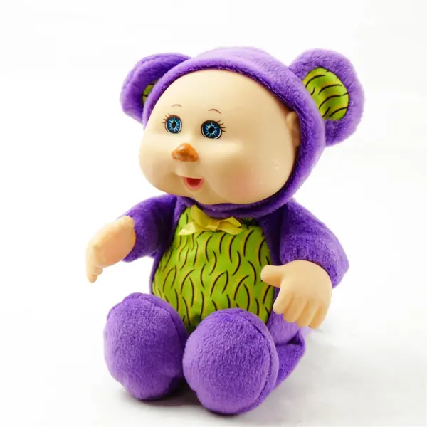 Cabbage Patch Kids Baby Doll Purple Monkey Outfit 9.5in Soft Vinyl