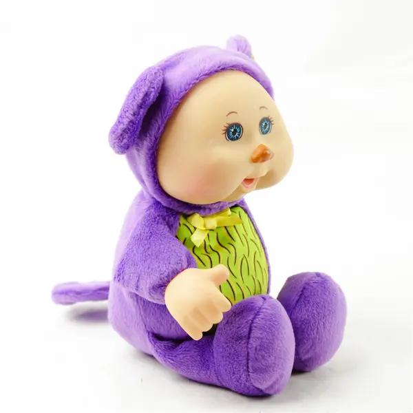 Cabbage Patch Kids Baby Doll Purple Monkey Outfit 9.5in Soft Vinyl