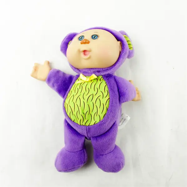 Cabbage Patch Kids Baby Doll Purple Monkey Outfit 9.5in Soft Vinyl