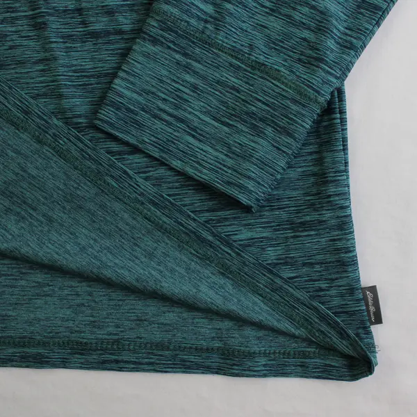 Eddie Bauer Teal Heather Long-Sleeved Athletic Top Women's Large