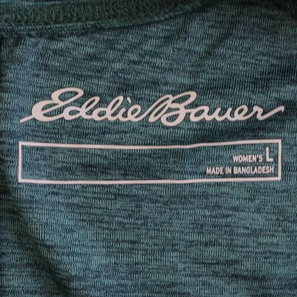 Eddie Bauer Teal Heather Long-Sleeved Athletic Top Women's Large