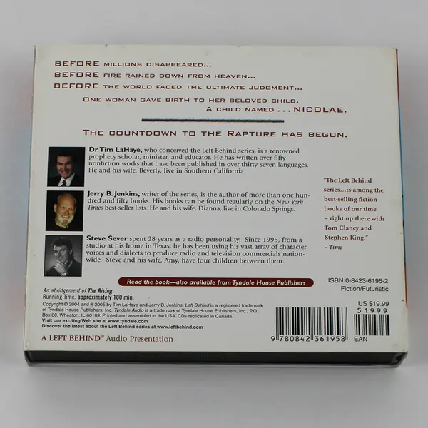The Rising By Tim LaHaye & Jerry B. Jenkins Read By Steve Sever (CDs, 3 Disc)