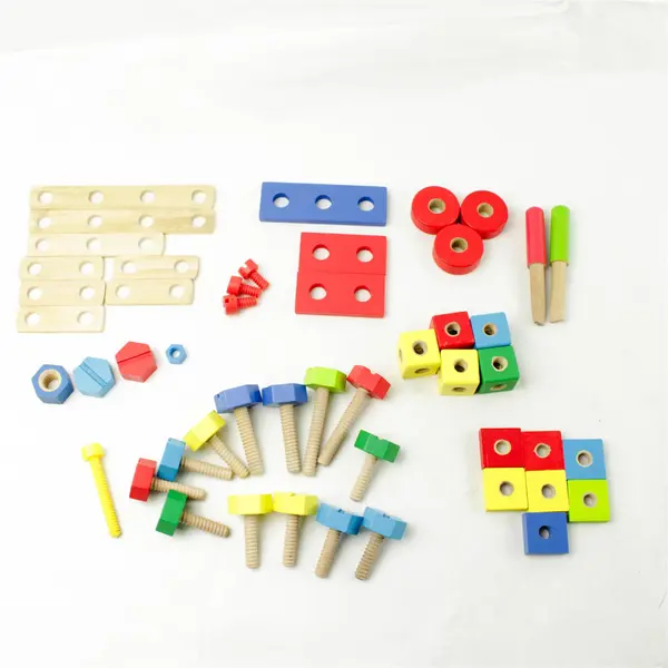 Melissa & Doug Wooden Construction Building Set