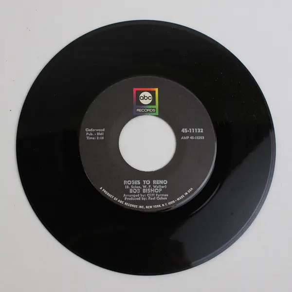  Bob Bishop Roses To Reno / It's Gonna Hurt You More Than Me Record