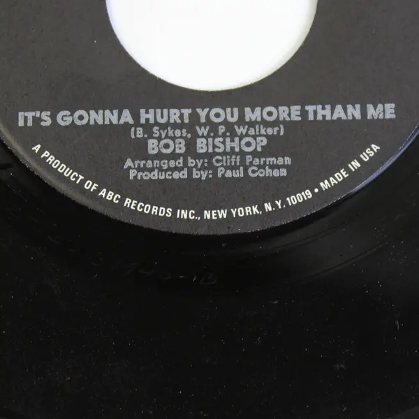  Bob Bishop Roses To Reno / It's Gonna Hurt You More Than Me Record