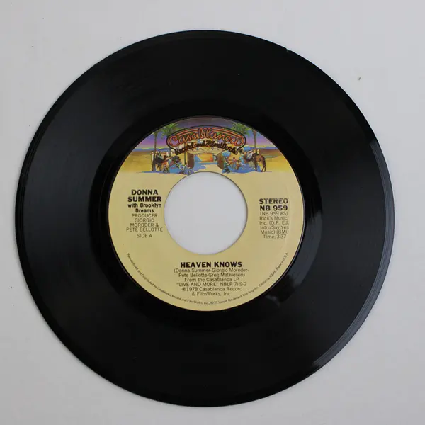 Donna Summer 45 Record Heaven Knows / Only One Man from Casablanca Disco