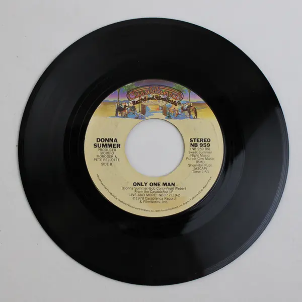 Donna Summer 45 Record Heaven Knows / Only One Man from Casablanca Disco