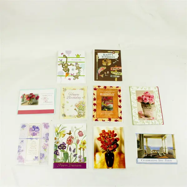Lot of 10 Birthday Cards & Envelopes Assorted New Unused