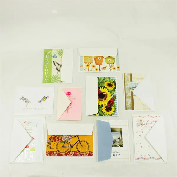 Lot of 10 Birthday Cards & Envelopes Assorted New Unused
