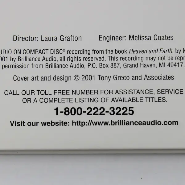 Heaven And Earth By Nora Roberts Read By Sandra Burr Audiobook, CDs, 4 Discs