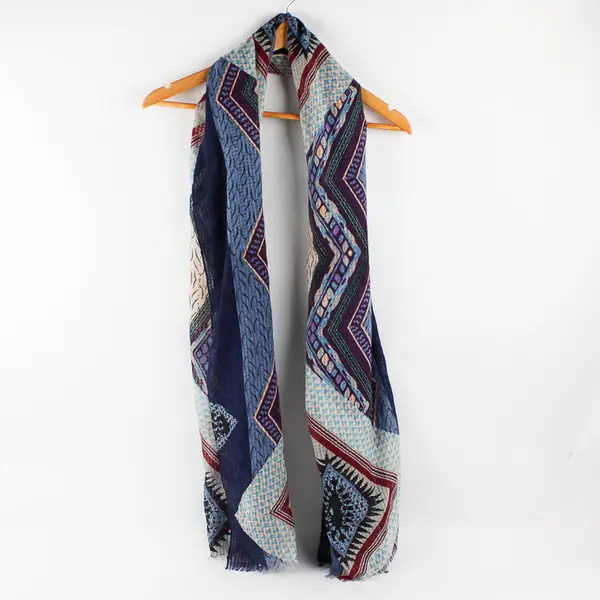 Lafayette Collection Multicolor Southwestern Tribal Pattern Rectangle Scarf