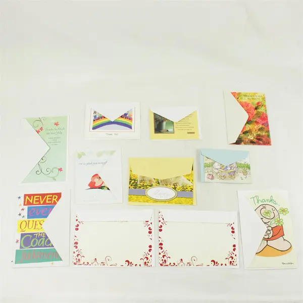 Lot of 11 Thank You Cards & Envelopes Assorted New Unused